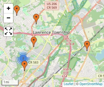 Area schools map